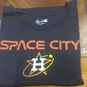 New Era Space City Tee - Black and Orange